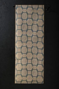 Japanese Fabric Silk Textile Vintage Kimono Antique Patch Woven 39"/KIM90/45 - Picture 1 of 10