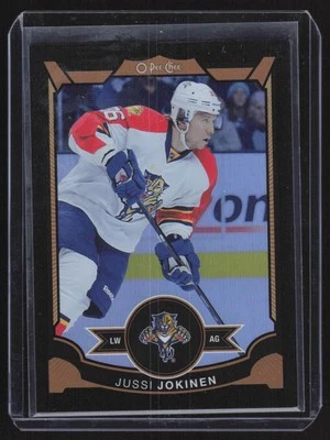 2015-16 O-Pee-Chee Pee-Chee - Rainbow Black Jussi Jokinen #158 #/100 - Image 1 of 2