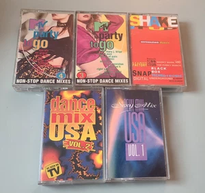 90s MTV Party to Go and Dance Mix cassette lot - Picture 1 of 3