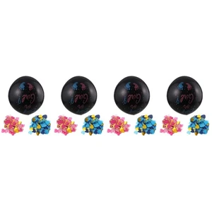 4 Sets Ballon Zum Aufdecken Des Geschlechts Baby Babypartyballon - Bild 1 von 12