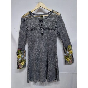 Aratta Silent Journey Lace Embroidered Thermal Tunic  - Picture 1 of 10