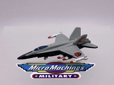 Micro Machines Military F-18 Hornet Fighter Aircraft Galoob LGTI 1999 - Image 1 of 3