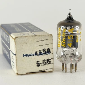 (1) Tested 1966 Western Electric 415A Tube with Box Black Plates Code 6613 - Picture 1 of 6