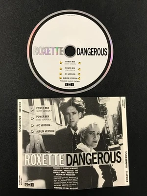 1989 Roxette: Dangerous 4-Track Remix PROMO CD-DPRO 04516-w/Inserts! RARE! - Image 1 of 4
