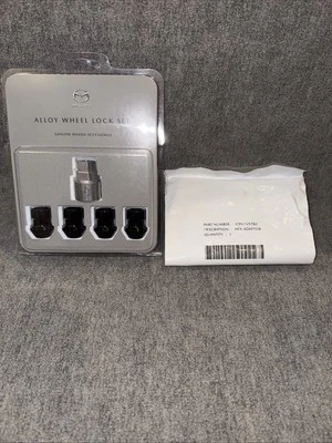 Novo OEM Mazda travas de roda de liga leve preto C9N2V9740 + novo adaptador hexagonal C9N1V9780 - Imagem 1 de 4