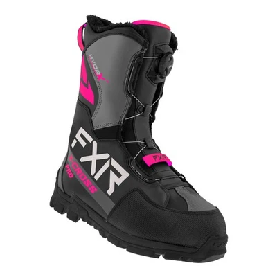 FXR X-Cross Pro BOA Snow Boots Waterproof Insulated Fixed Liner Black/Fuchsia Foto 1 de 2