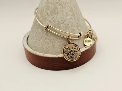 Disney Parks Alex & Ani Mickey Mouse 🐭 Gold Bangle Charm Bracelet RETIRED - Image 1 of 4