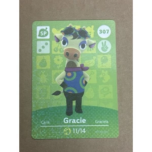 Gracie #307 - Willkommen bei Animal Crossing Amiibo Karte - Serie 4 (Authentisch) - Bild 1 von 2
