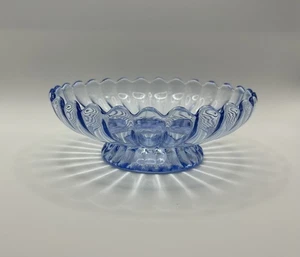 Vintage Imperial Glas blau "Säulenflöten" Fuß 6,5" Kompott Bonboniere - Bild 1 von 6