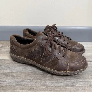 Born Melissa Oxford Shoes Brown Leather Lace Up Comfort Preppy Womens Size 9 - Picture 1 of 9