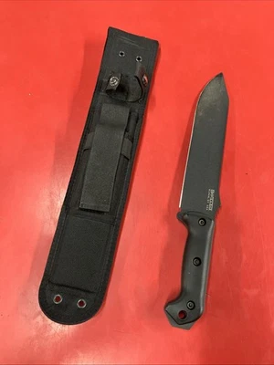 Ka-Bar Becker BK9 Combat Bowie 固定刀片刀黑色 — 第 1/4 张图片