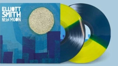 Elliott Smith - New Moon 2LP Half Moon Yellow & Blue Split Vinyl New Sealed  - Image 1 of 4
