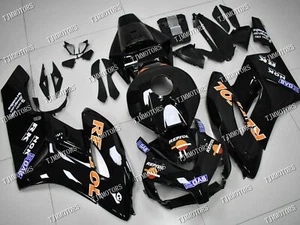For 04-05 CBR1000RR Black Orange ABS Injection Mold Bodywork Fairing Kit Panels - Picture 1 of 9