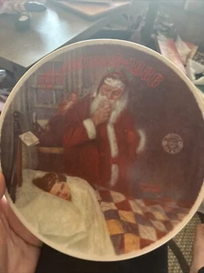 1986 Sammlerteller Dear Santa Claus von Norman Rockwell Knowles - Bild 1 von 1