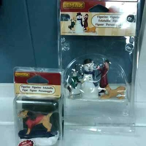 Le max Christmas village characters 42222 snowboarding dog 42287 snowman lot - Picture 1 of 3