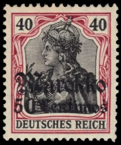 GERMAN OFFICES in MOROCCO 51 - Germania "1911 Provisional" (pb39305) - Picture 1 of 1