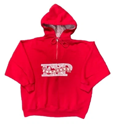 Sudadera con Capucha Vintage Express Athletique Talla Pequeña M Centro Comercial Bordada Años 80 90 Foto 1 de 4