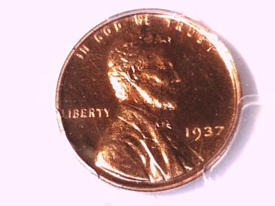 Centavo de trigo Lincoln 1937 a prueba graduación profesional PR 64 RD 36586988 Foto 1 de 3