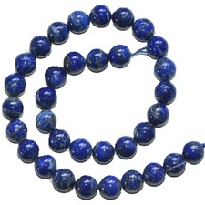 1 x Strang Lapis Lazuli Kugel 8mm Perlen poliert ohne Verschluss 9902-1E