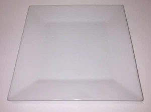 CUCINA JCP JC PENNEY CASA COLLEZIONE PIATTO CENA QUADRATO 10""x10""x1"" BIANCO PESANTE - Foto 1 di 12