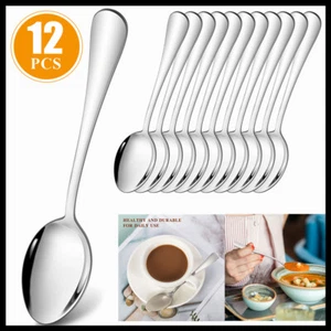 12X Kaffeelöffel Teelöffel Edelstahl Rostfrei Gastronomie Dessert Eierlöffel - Bild 1 von 17