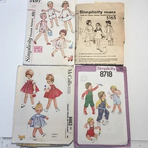 Cute Toddler PATTERNS Sizes 1, 2 and 3, McCall’s & Simplicity ✂️ - Picture 1 of 7
