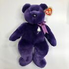 TY Beanie Baby Buddy 1998 PRINCESS DIANA Purple Bear RETIRED Large 14&quot; MINT NWT