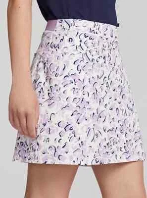 NUEVO CON ETIQUETAS RLX Ralph Lauren Golf Scort Para Mujer Lila Elástico Plisado L Foto 1 de 4