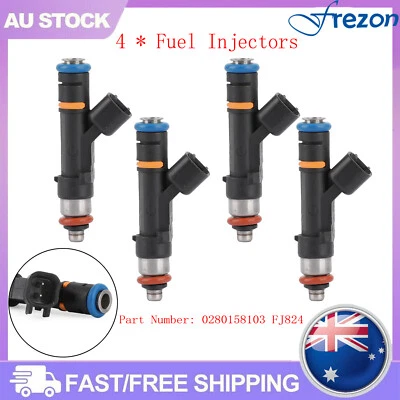 4PCS Fuel Injectors For 2006-2012 Mazda3 2.0L 2006-2008 Mazda6 0280158103 AU - image 1 of 4