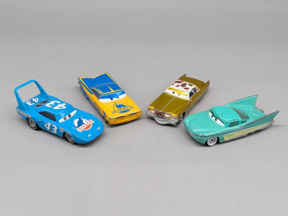 Disney Pixar Cars Diecast Metal Lote Dinoco Cruz Ramírez Tex The King Flow 1:55 Foto 1 de 4