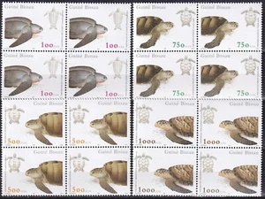 Guinea Bissau 2001 Yvert 682/85 block of 4 Fauna Reptiles Turtle MNH-VF - Picture 1 of 1