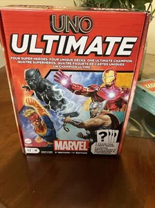 UNO Ultimate Marvel Card Game 1st Edition - OPEN BOX, COMPLETE - Picture 1 of 8