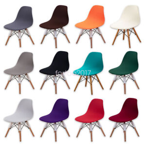 2Pcs Shell Chair Covers Stretch Parson Chair Slip Covers for Kitchen Dining Room