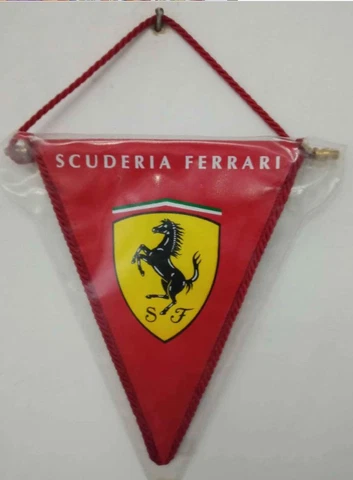 Vintage SCUDERIA FERRARI ORIGINAL PENNANT. TEAM FERRARI. 047370074 Cover