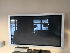 50 Zoll Sony Plasma TV-Bildschirm FWD-50PX2S, silber, NP 2600 EUR - Bild 1 von 8