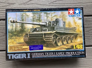 TAMIYA 1/48 WW II GERMAN SD.KFZ.181 TIGER I TANK EARLY PRODUCTION MODEL 32504 FS - Picture 1 of 20