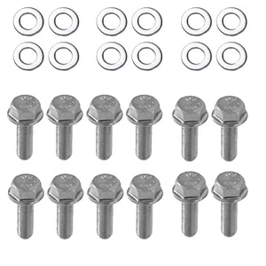 Exhaust Manifold Header Bolts Kit For LS1 LS2 LT1 LS3 GM VorteJg - Foto 1 di 15