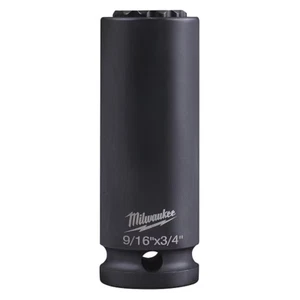 Milwaukee 49-66-5121 Shockwave Lineman's 12Pt 9/16 pollici X 3/4 pollici Presa 2 in 1 - Foto 1 di 7