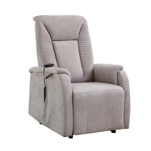 Electric Reclinger Arm Chair Lounge Chaise Ergonomic Modern Remote Control Beige - Picture 1 of 7