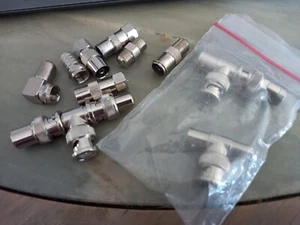 STECKER, Verbinder, Winkelstecker, Adapter ... Konvolut .. s. Fotos 10 Teile +4 - Bild 1 von 8