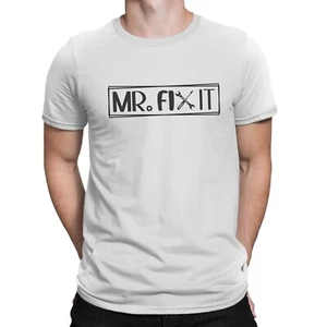 Mr Fix It Father's Day T-Shirt Funny Gift Idea Tee Top T shirt DIY Dad Daddy - Picture 1 of 2