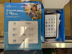 AT&T Calypso 2 32GB Satin Silver w/1-year H20 Mobile phone service - Afbeelding 1 van 3