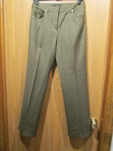 ESCADA Women's Olive Green 5 Pocket Flare Leg Jeans Pants SIZE EUR 36  - Picture 1 of 7