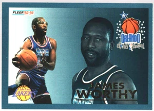 1992-93 Fleer NBA All-Star #24 of 24 JAMES WORTHY (HOF) Lakers NM-MT - Picture 1 of 2