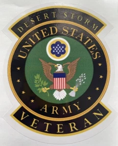 Pegatina impermeable para veterano tormenta del desierto del ejército de Estados Unidos D1071 - Imagen 1 de 1