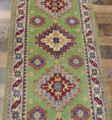 2'8"x6'8" New Pakistani Super Kazak hand knotted wool Oriental area rug runner - Image 1 of 4