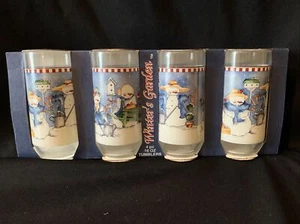Cambridge Potteries Winter's Garden Set of 4 Tumblers - Janet Wecker-Frisch  NIB - Picture 1 of 11