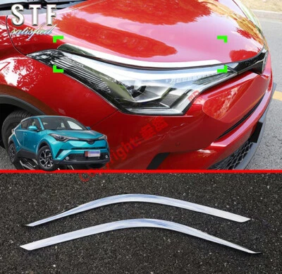 Para Toyota C-HR CHR 2017 2018 2019 Accesorios Faro Lámpara Moldura Foto 1 de 4