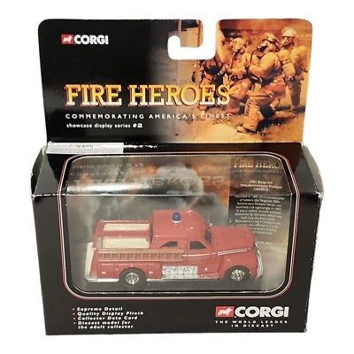 Corgi Fire Heroes 1951 Seagrave Red Pumper Fire Truck 70th Anniversary Diecast - Image 1 of 4