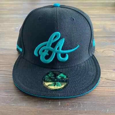 RARE 2008 Vintage Freshjive x New Era 59Fifty Fitted Hat "LA" Los Angeles 7 5/8" - Image 1 of 4